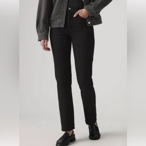 Levi's Wedgie Straight Premium Black Jeans Women’s Size 26 LVC Button Fly Big E